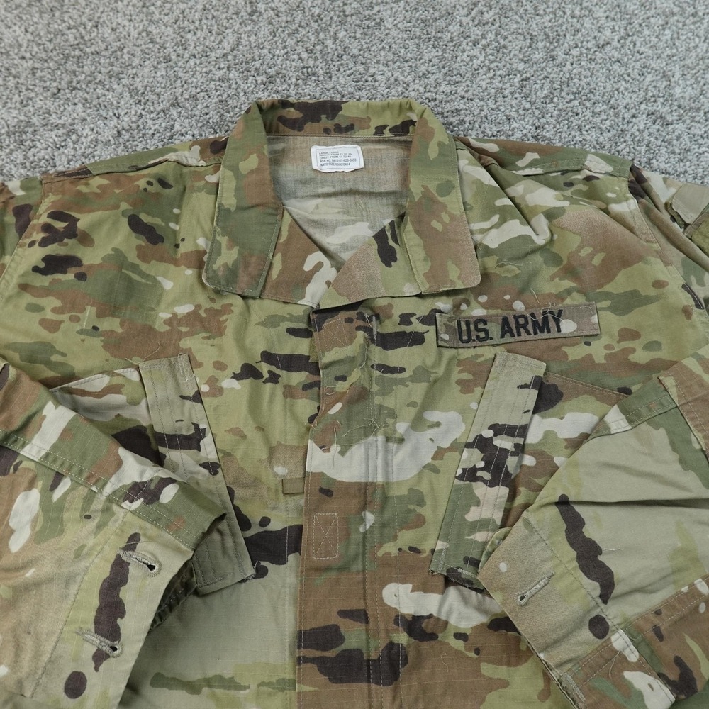 Military Jacket Mens LT Green Brown Multicam OCP Camo Army Combat Coat Tactical